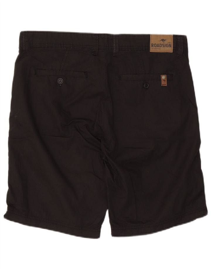 Roadsign Australia Mens Chino Shorts W32 Medium Black Cotton
