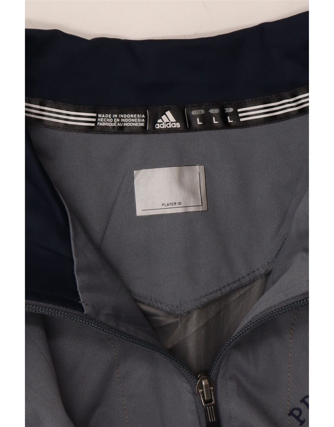 ADIDAS Mens Zip Neck Pullover Tracksuit Top Large Grey Colourblock Vintage Adidas and Second-Hand Adidas from Messina Hembry 