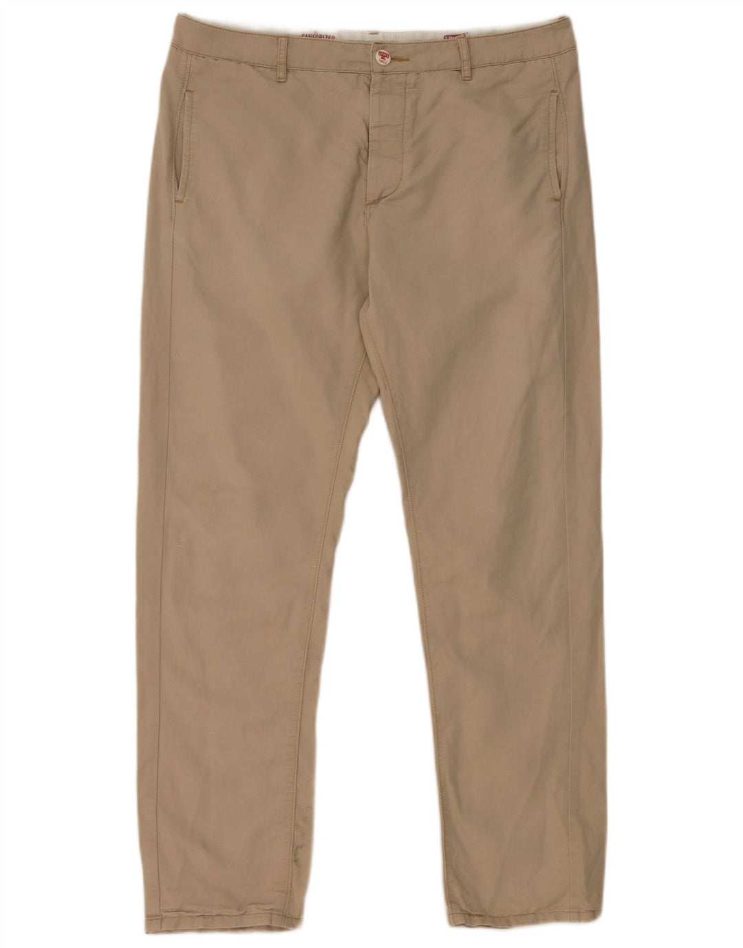 Levi's Mens Straight Chino Trousers W28 L32 Grey Cotton