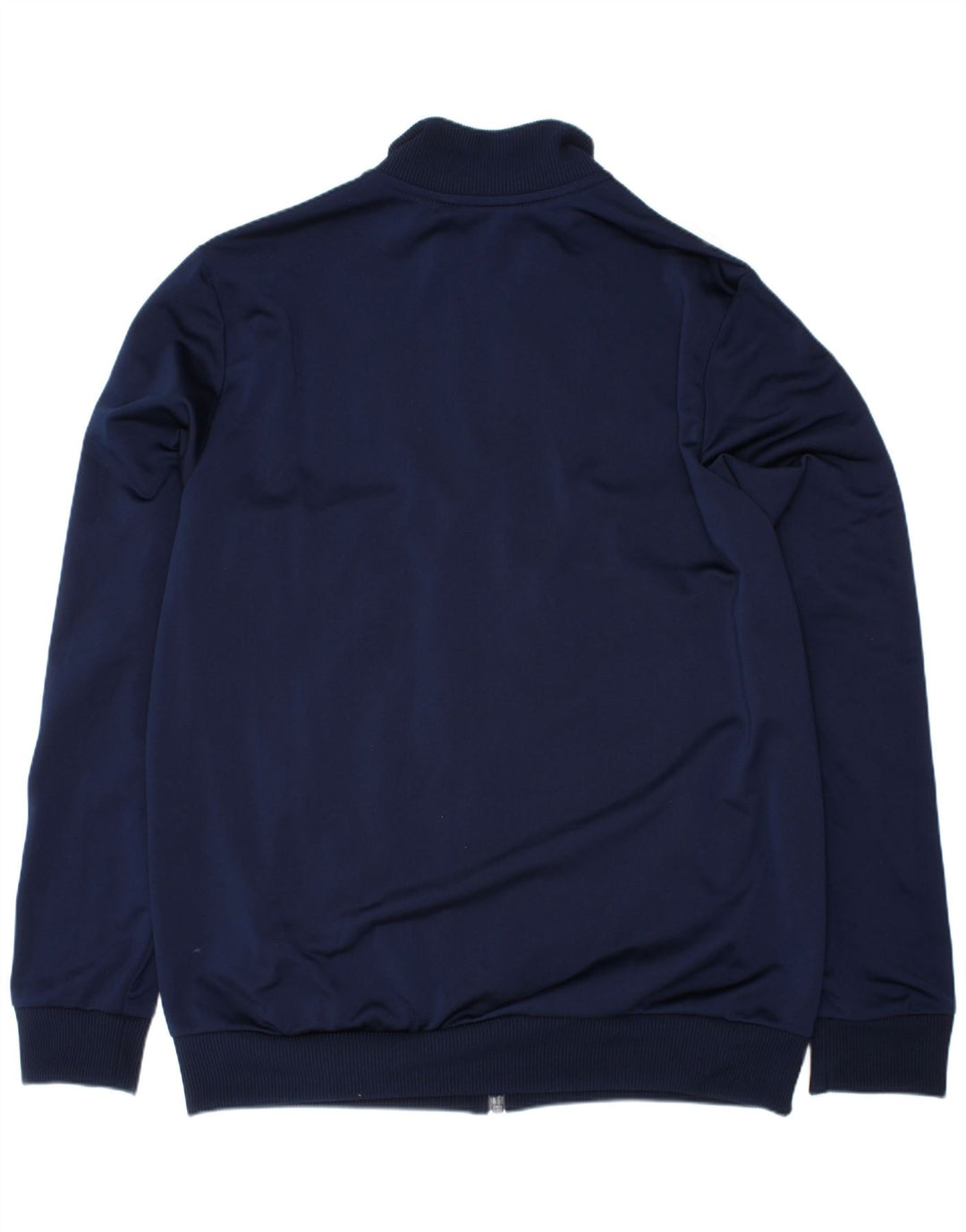 ADIDAS Boys Tracksuit Top Jacket 13-14 Years Navy Blue Colourblock