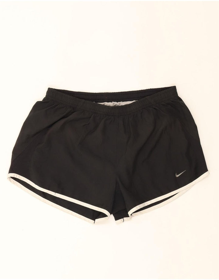 NIKE Womens Sport Shorts UK 12 Medium  Black Polyester Vintage Nike and Second-Hand Nike from Messina Hembry 
