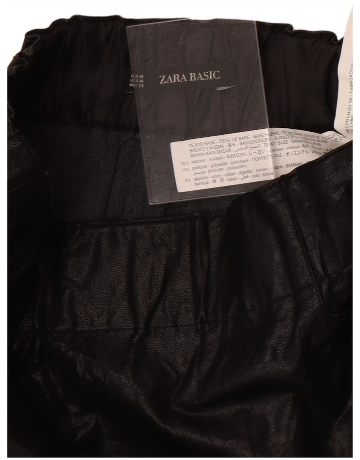 Zara Womens Mini Skirt Medium W28  Black Viscose