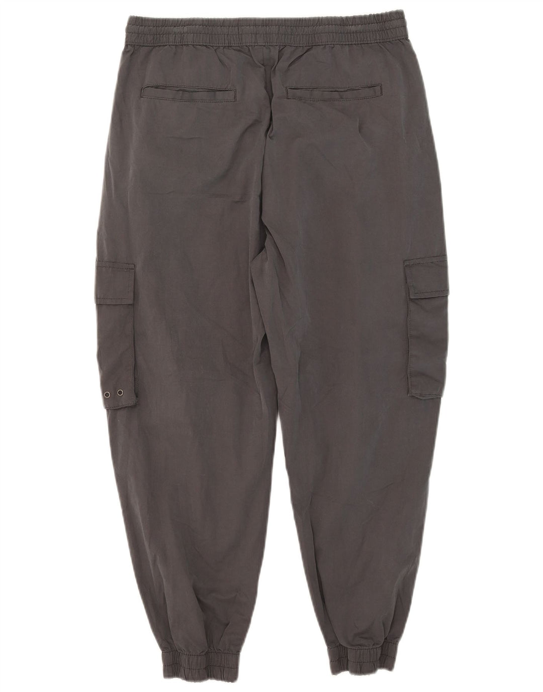 Zara Mens Crop Joggers Cargo Trousers Large W32 L24 Grey Polyester