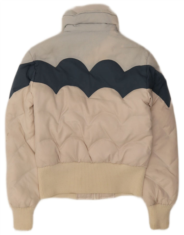 Levi's Womens Padded Jacket UK 6 XS White Colourblock Polyester