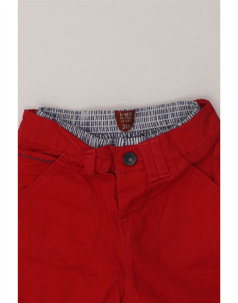 LEVI'S Boys Chino Shorts 2-3 Years W18 Red Cotton | Vintage Levi's | Thrift | Second-Hand Levi's | Used Clothing | Messina Hembry 