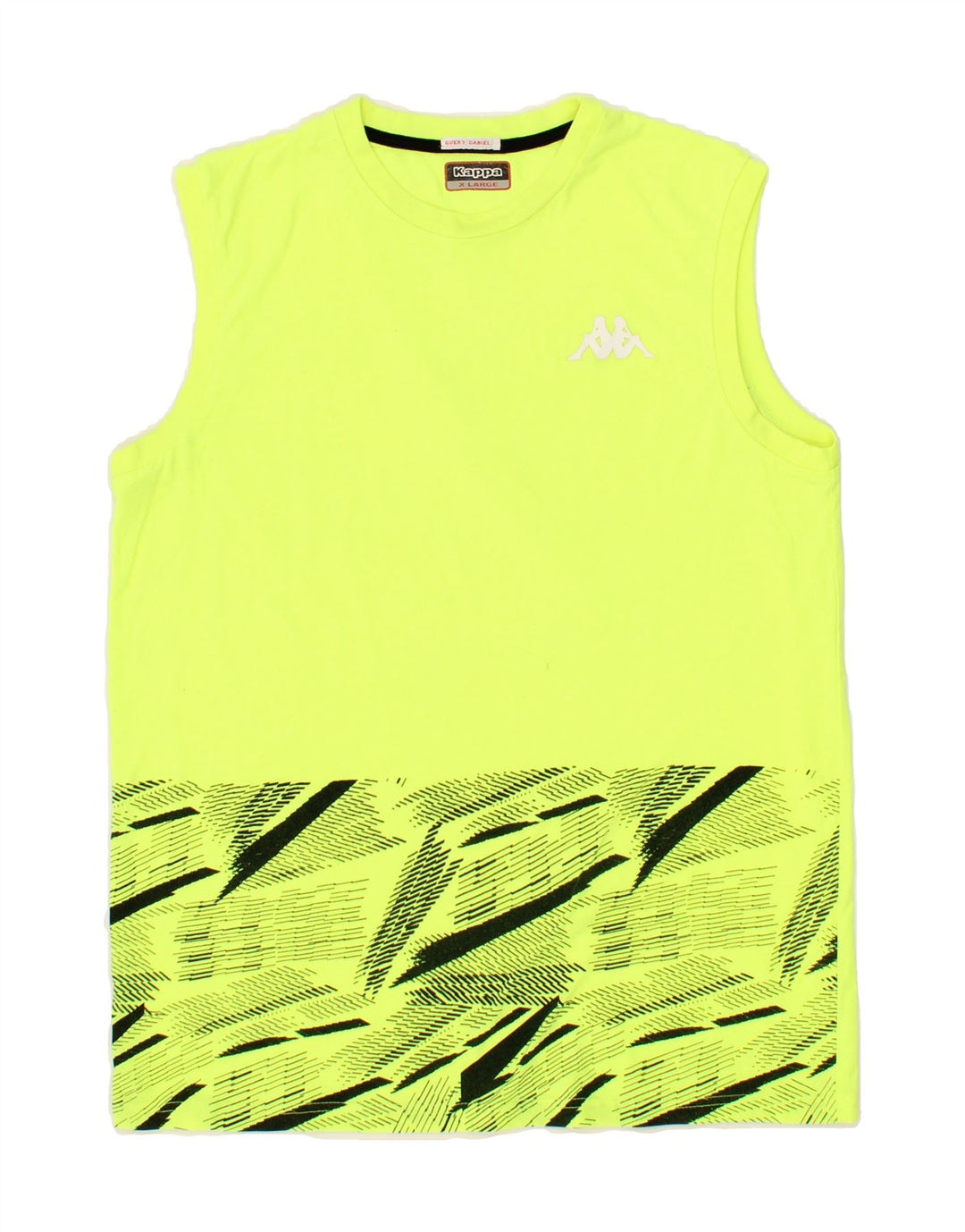 KAPPA Womens Graphic Vest Top UK 18 XL Green Vintage Kappa and Second-Hand Kappa from Messina Hembry 