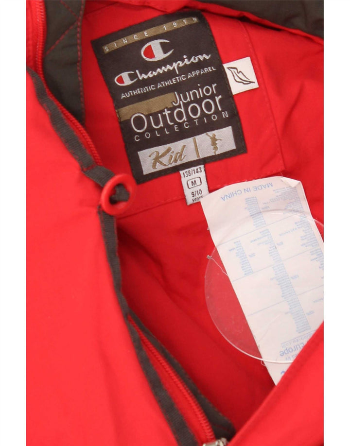 Champion Boys Padded Coat 9-10 Years Medium Red Nylon