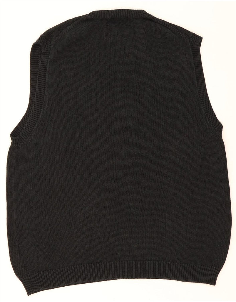 EDDIE BAUER Mens Tall Vest Tank Top 2XL Black Cotton Vintage Eddie Bauer and Second-Hand Eddie Bauer from Messina Hembry 