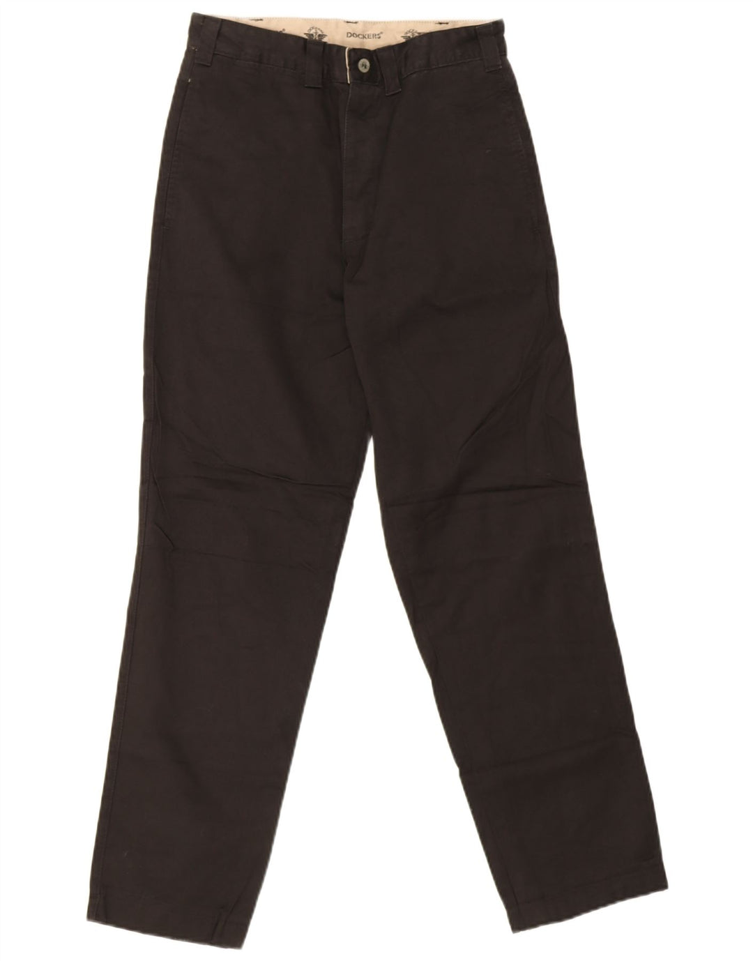 Dockers Mens Straight Chino Trousers W29 L32 Black