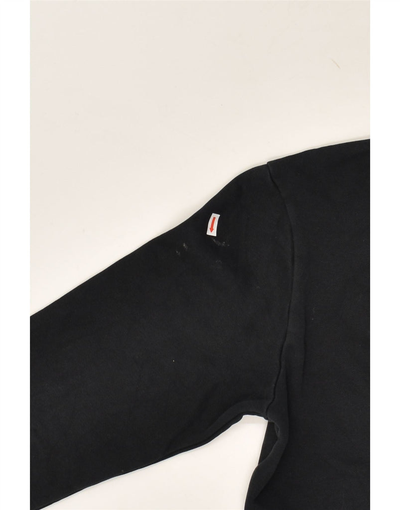 PUMA Mens Sweatshirt Jumper Small Black Cotton | Vintage Puma | Thrift | Second-Hand Puma | Used Clothing | Messina Hembry 