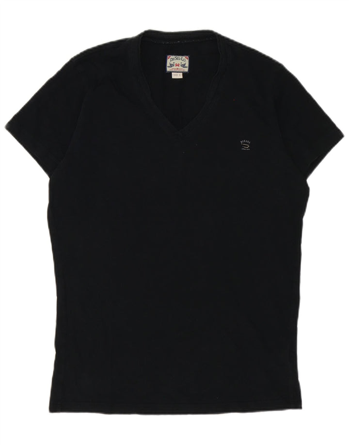 Diesel Mens T-Shirt Top Small Black Cotton
