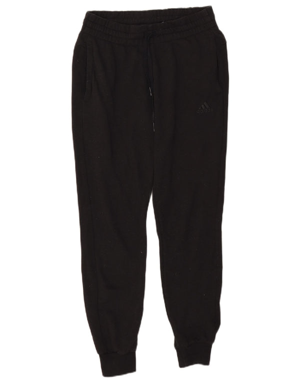 Adidas Womens Graphic Tracksuit Trousers Joggers UK 4/6 XS  Black Cotton