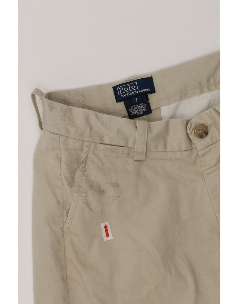 POLO RALPH LAUREN Boys Chino Shorts 6-7 Years W22  Beige Cotton | Vintage Polo Ralph Lauren | Thrift | Second-Hand Polo Ralph Lauren | Used Clothing | Messina Hembry 