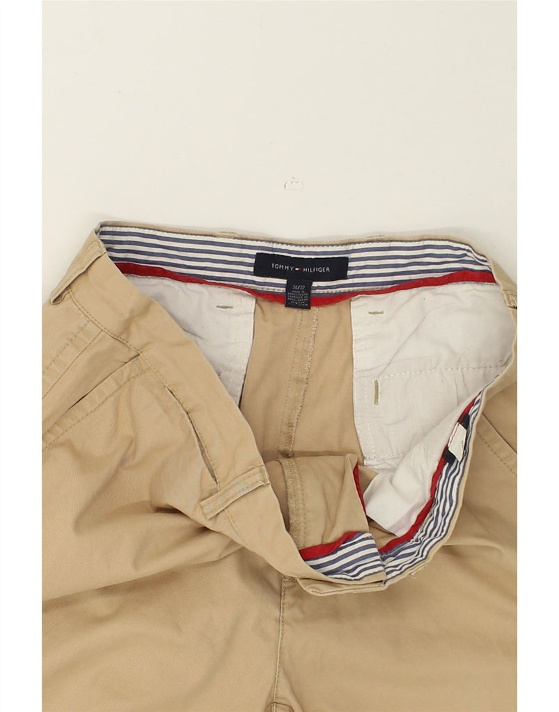 TOMMY HILFIGER Mens Tapered Chino Trousers W34 L32 Beige | Vintage Tommy Hilfiger | Thrift | Second-Hand Tommy Hilfiger | Used Clothing | Messina Hembry 