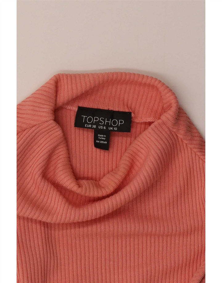 Topshop Womens Vest Top UK 10 Small Pink