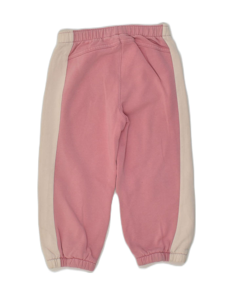 PUMA Girls Tracksuit Trousers Joggers 2-3 Years Pink Colourblock Cotton | Vintage Puma | Thrift | Second-Hand Puma | Used Clothing | Messina Hembry 