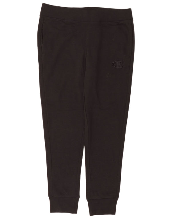 Champion Mens Tracksuit Trousers Joggers Large Black Cotton