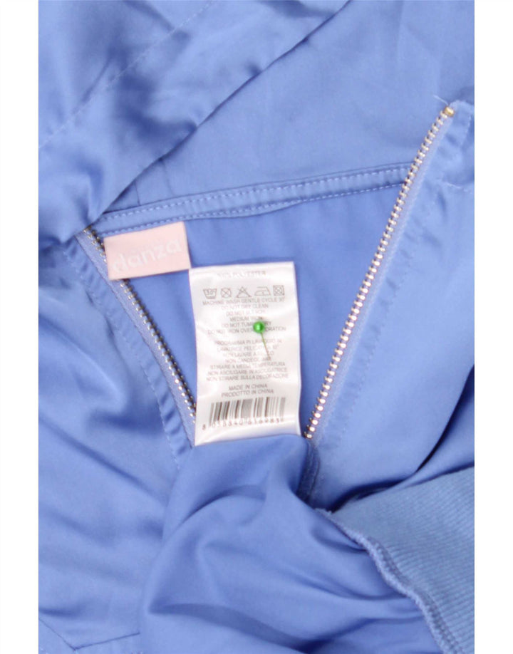 danza Womens Oversized Pullover Tracksuit Top Jacket UK 14 Medium Blue