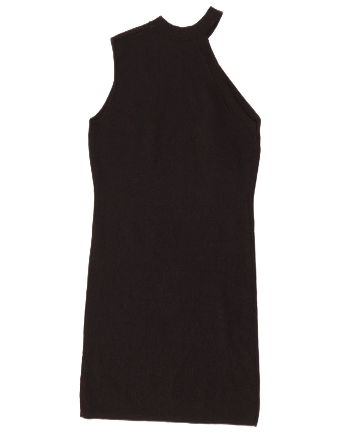 Zara Womens One Shoulder Bodycon Dress UK 12 Medium Black