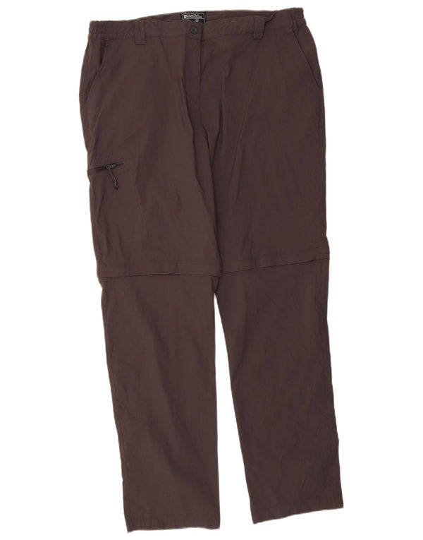Mountain Warehouse Womens Straight Chino Trousers UK 18 XL W36 L31 Grey