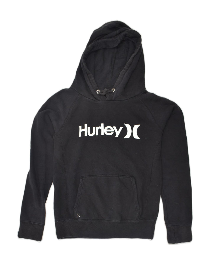 HURLEY Mens Graphic Hoodie Jumper XS Black | Vintage Hurley | Thrift | Second-Hand Hurley | Used Clothing | Messina Hembry 