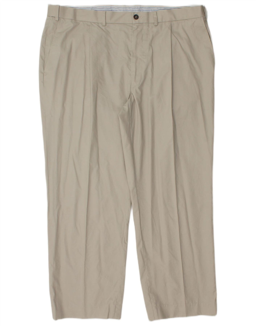 Marks & Spencer Mens Straight Chino Trousers W38 L27 Grey Cotton