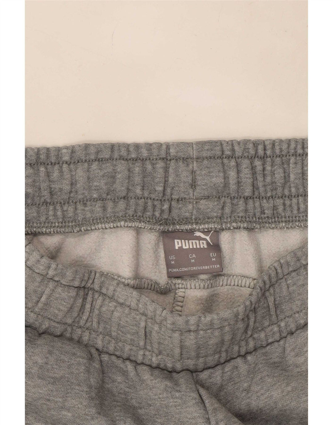 Puma Womens Tracksuit Trousers Joggers UK 12 Medium Grey Cotton