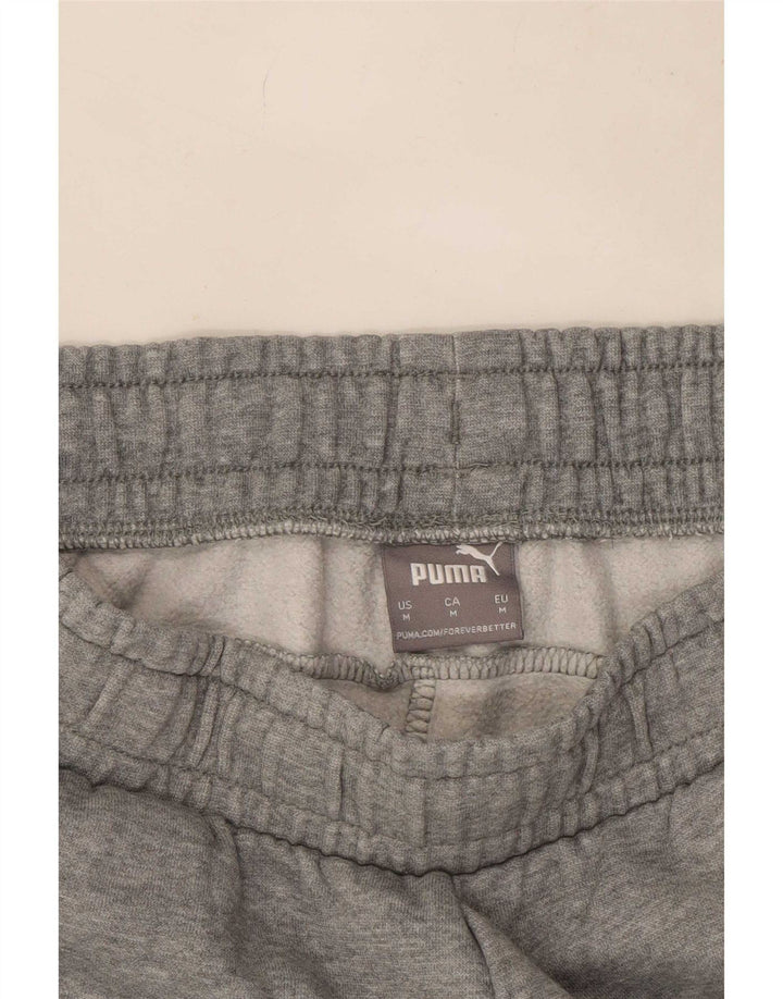Puma Womens Tracksuit Trousers Joggers UK 12 Medium Grey Cotton