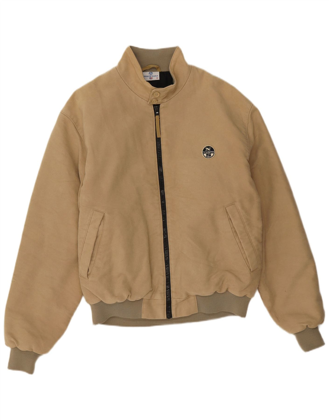 North Sails Mens Bomber Jacket UK 38 Medium Beige