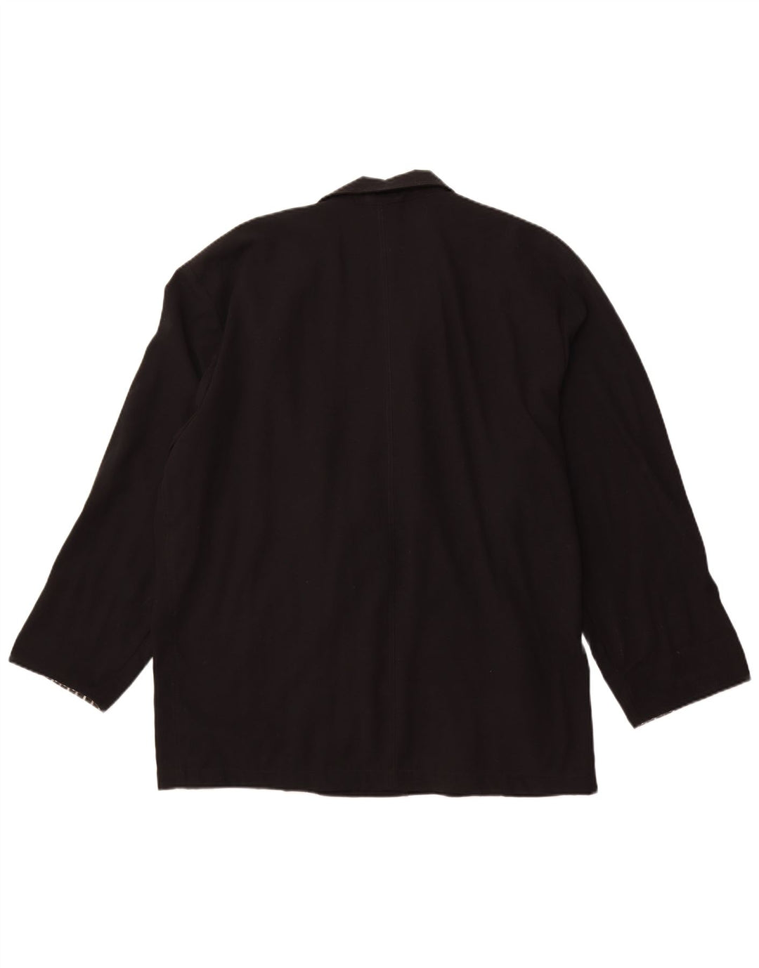 VINTAGE Mens Double Breasted Blazer Jacket UK 42 XL Black Polyester