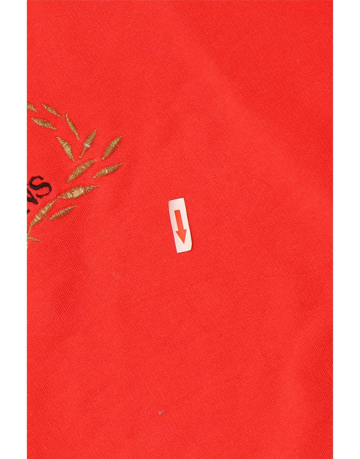 Trussardi Jeans Mens Graphic Sweatshirt Jumper Medium Red Cotton