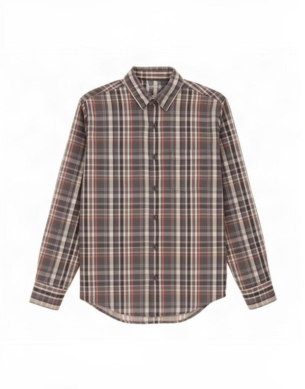 Timberland Boys Flannel Shirt Medium 15-16 Years Grey Plaid Cotton