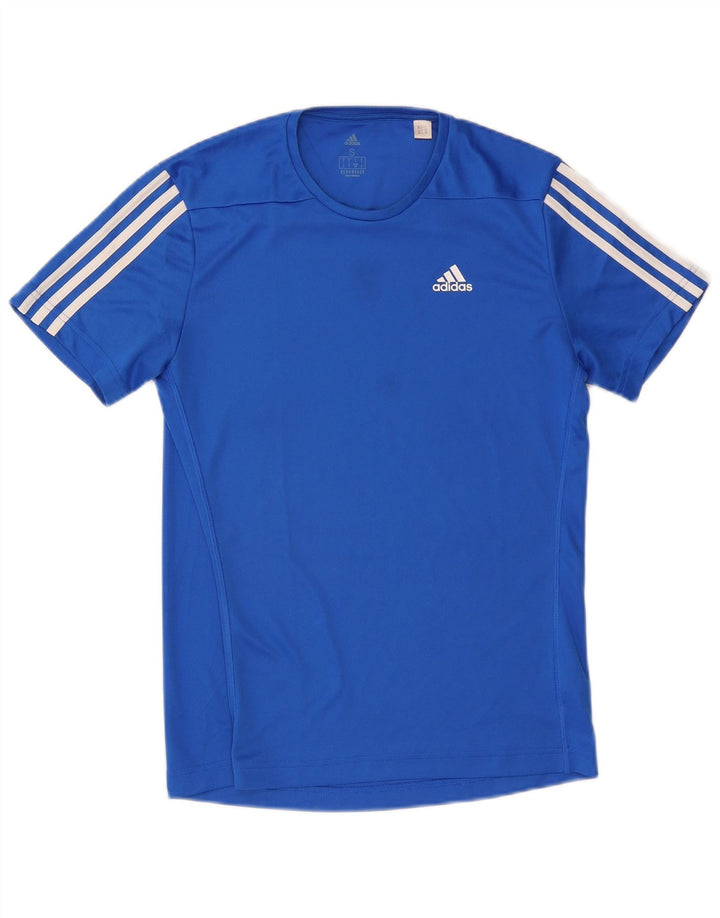 ADIDAS Mens Aeroready T-Shirt Top Small Blue Polyester