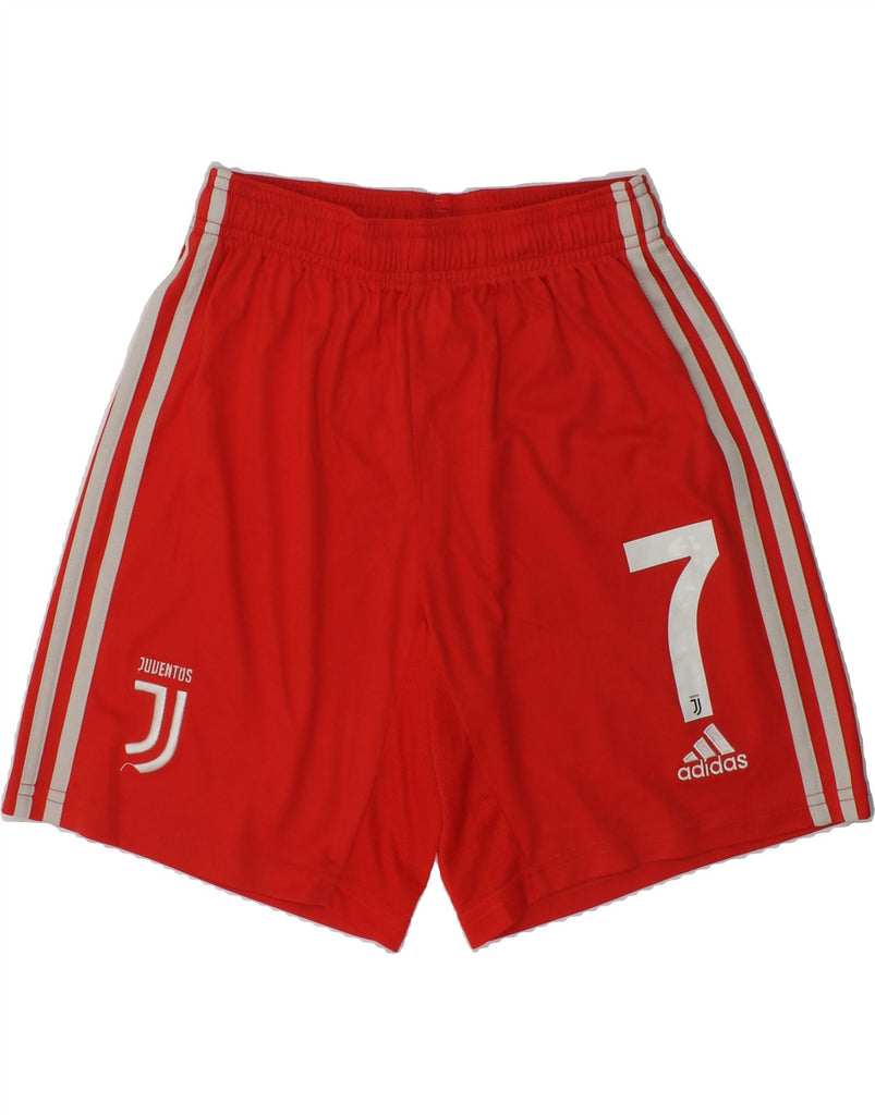 ADIDAS Boys Sport Shorts 11-12 Years Red Polyester | Vintage Adidas | Thrift | Second-Hand Adidas | Used Clothing | Messina Hembry 