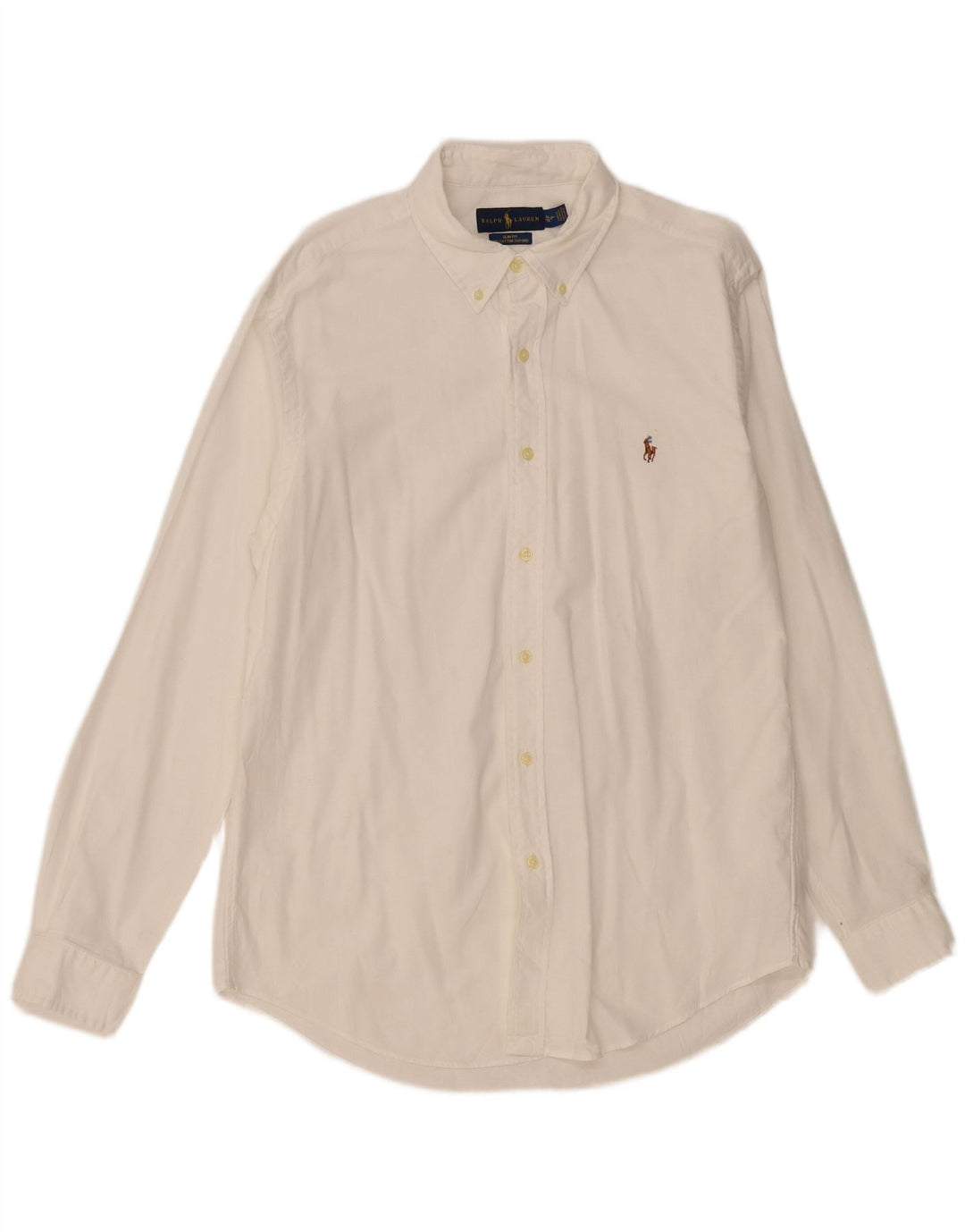 Ralph Lauren Mens Slim Fit Shirt XL White Cotton