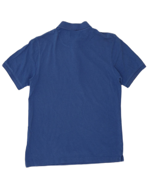 Lyle & Scott Mens Polo Shirt Medium Blue Cotton