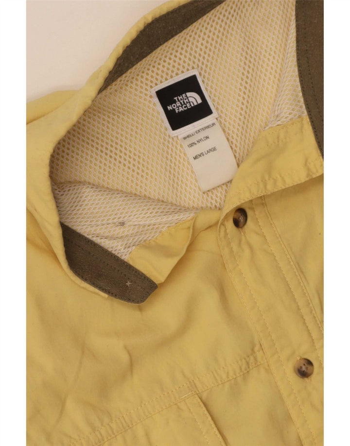 The North Face Mens Graphic Shirt Large Yellow Nylon