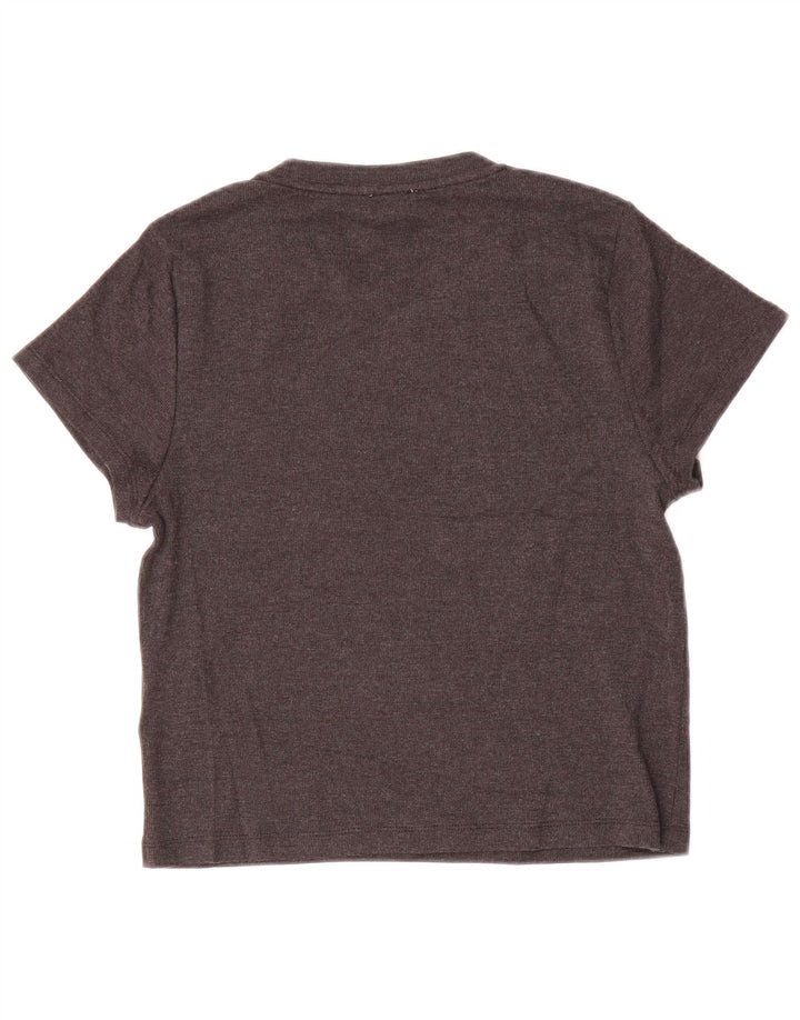 J. CREW Womens T-Shirt Top UK 14 Large Grey Cotton