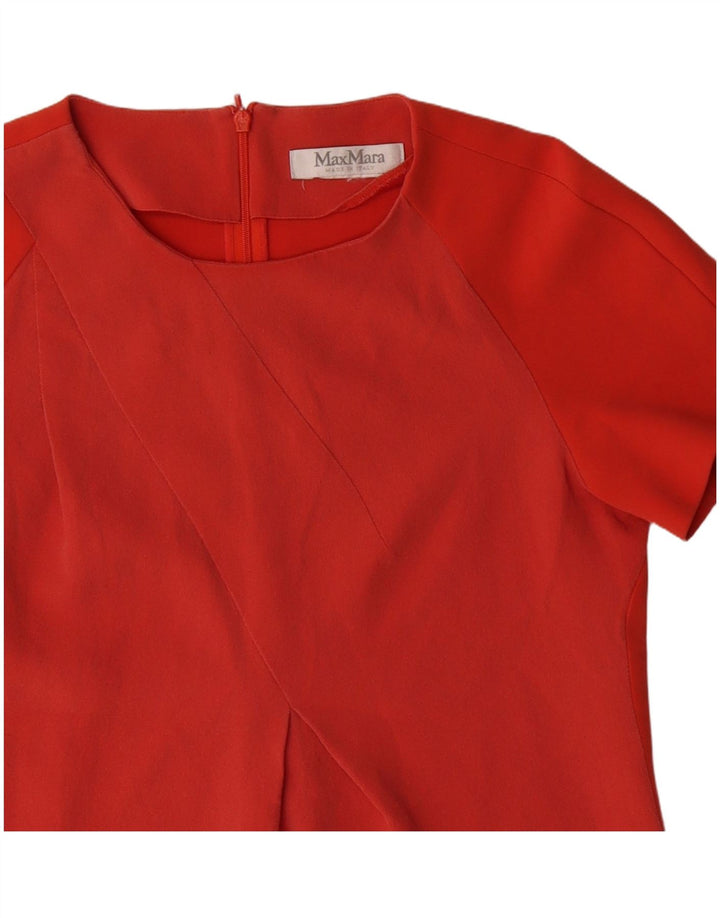 MAX MARA Womens Blouse Top UK 12 Medium Red