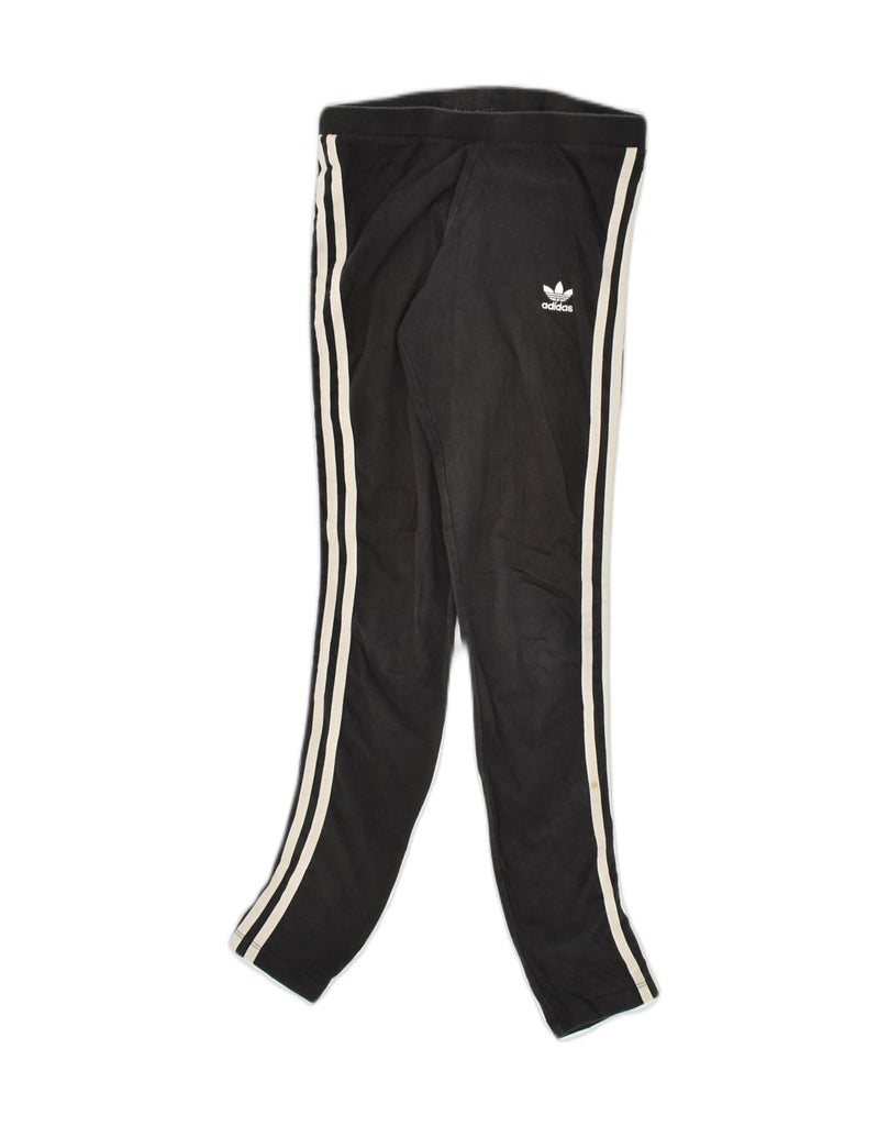 ADIDAS Womens Leggings UK 6 XS Black Cotton | Vintage Adidas | Thrift | Second-Hand Adidas | Used Clothing | Messina Hembry 