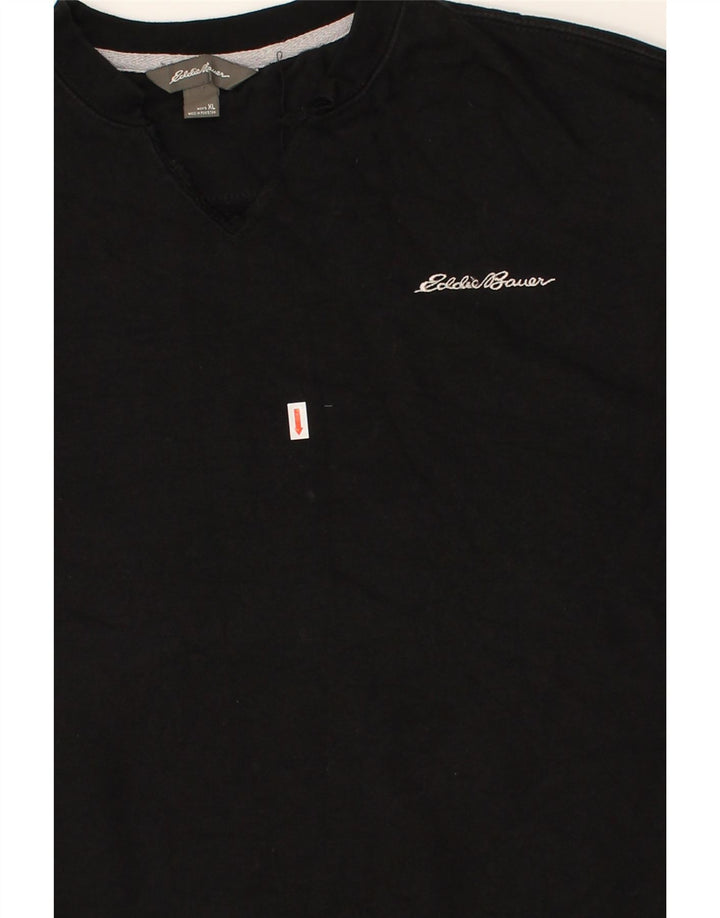 EDDIE BAUER Mens Sweatshirt Jumper XL Black Vintage Eddie Bauer and Second-Hand Eddie Bauer from Messina Hembry 