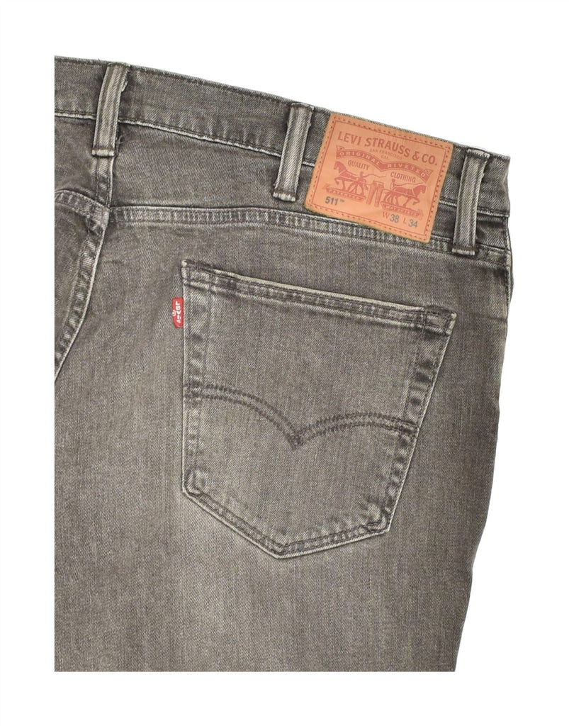 LEVI'S Mens 511 Tapered Jeans W38 L27 Grey Cotton | Vintage Levi's | Thrift | Second-Hand Levi's | Used Clothing | Messina Hembry 