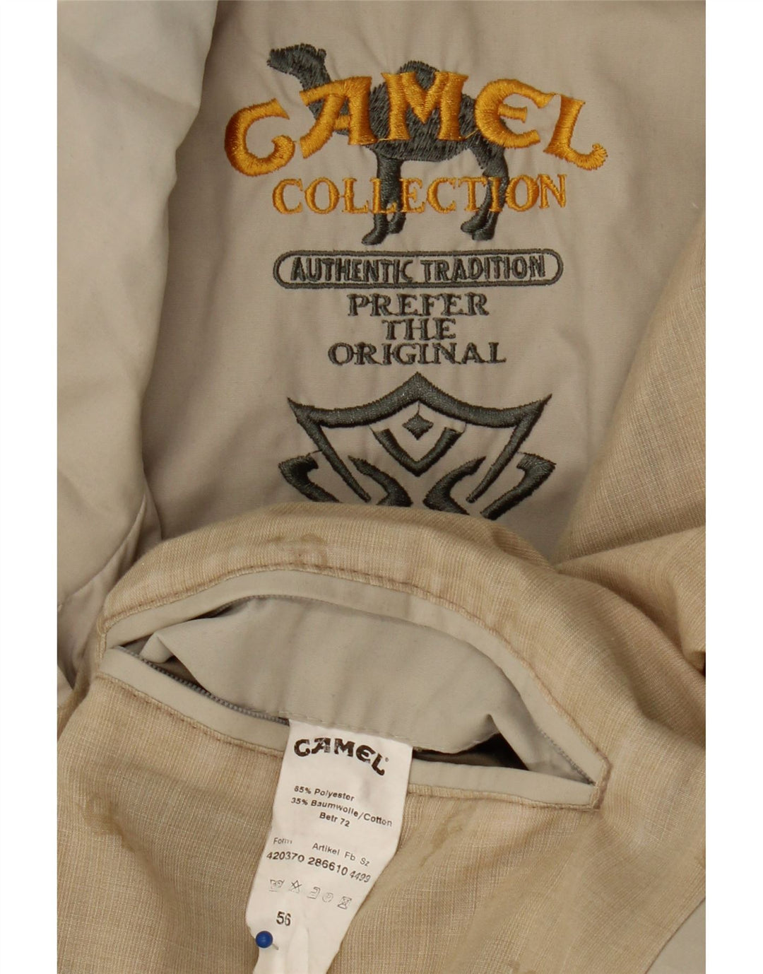CAMEL ACTIVE Mens Utility Jacket IT 56 3XL Grey Colourblock Polyester