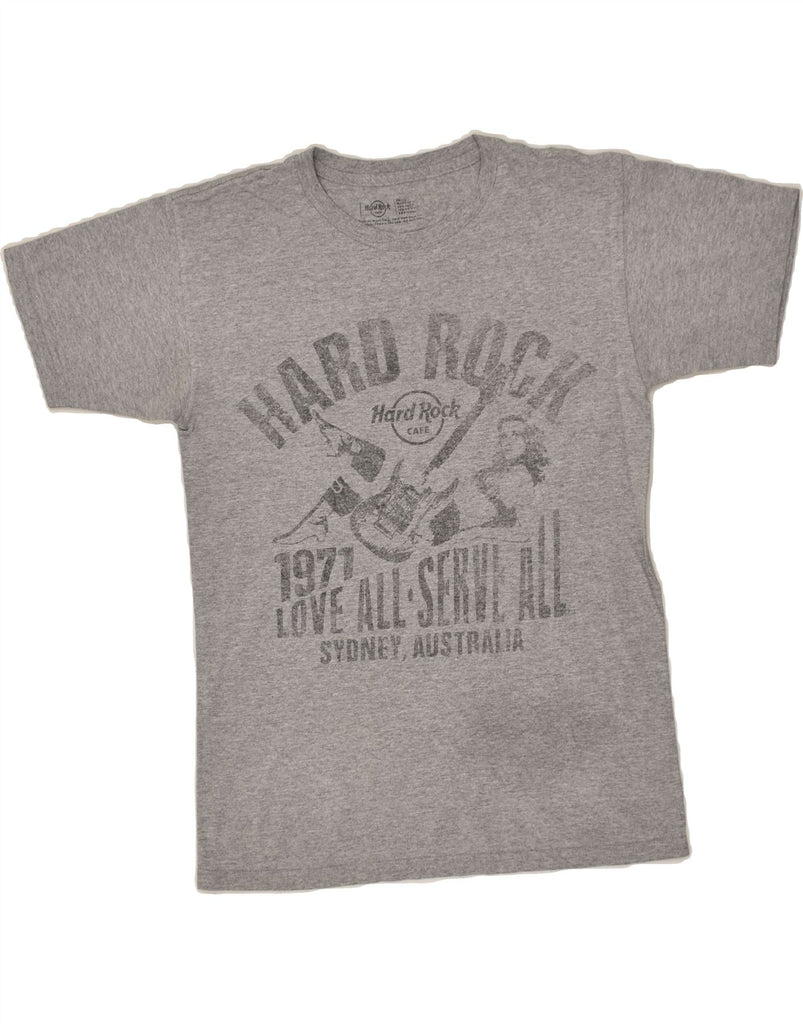 HARD ROCK CAFE Mens Sydney Graphic T-Shirt Top Small Grey Cotton | Vintage Hard Rock Cafe | Thrift | Second-Hand Hard Rock Cafe | Used Clothing | Messina Hembry 