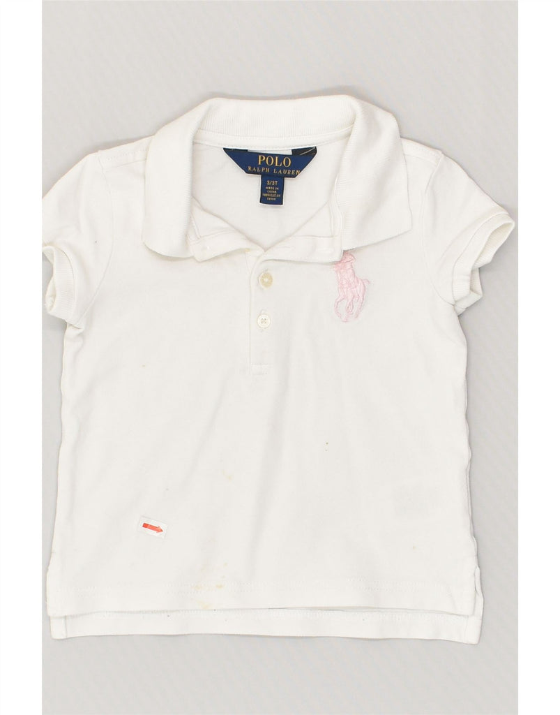 POLO RALPH LAUREN Boys Polo Shirt 2-3 Years White Cotton | Vintage Polo Ralph Lauren | Thrift | Second-Hand Polo Ralph Lauren | Used Clothing | Messina Hembry 