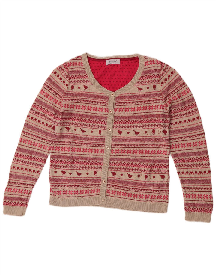 Marks & Spencer Womens Per Una Cardigan Sweater UK 12 Medium Beige