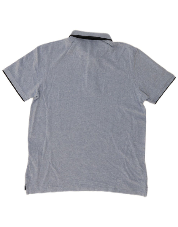 Jack & Jones Mens Polo Shirt XL Blue Cotton