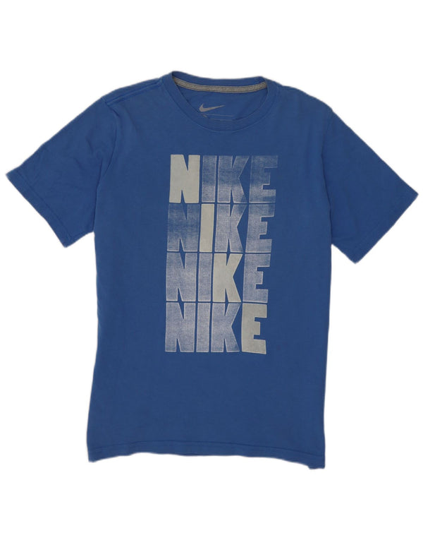 Nike Boys Graphic T-Shirt Top 12-13 Years Large Blue