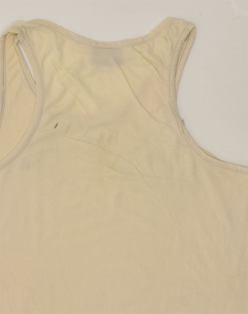 CHAMPION Boys Vest Top 13-14 Years  2XL Beige Cotton | Vintage Champion | Thrift | Second-Hand Champion | Used Clothing | Messina Hembry 