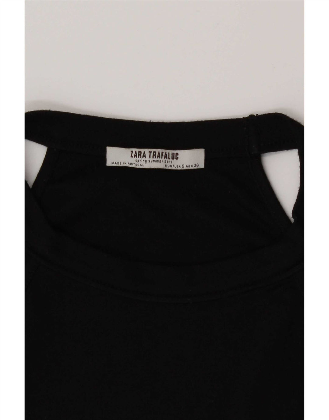 Zara Womens Crop Halter Top UK 8 Small Black